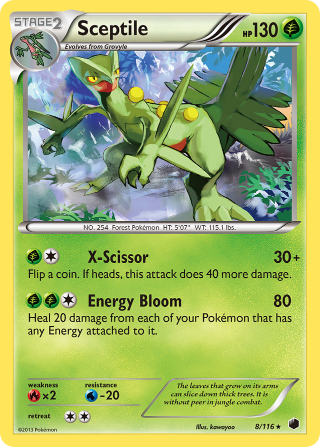 Sceptile (8/116) [Black & White: Plasma Freeze] - PCA Designer Toys