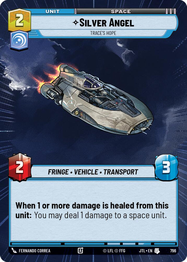 Silver Angel - Trace's Hope (796) (Hyperspace Foil) (796) [Jump to Lightspeed]