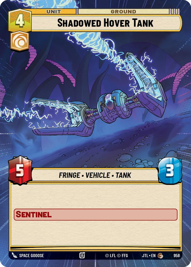 Shadowed Hover Tank (958) (Hyperspace Foil) (958) [Jump to Lightspeed]