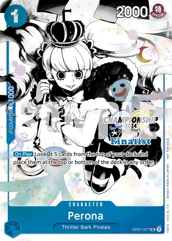Perona (Championship 2024 Card Set Vol. 2) [One Piece Promotion Cards] –  PCA Designer Toys