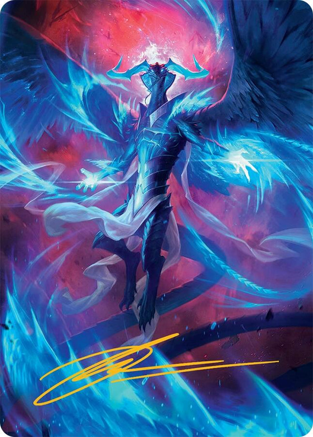 Ugin, Eye of the Storms Art Card (48/54) (Gold-Stamped Signature) [Tarkir: Dragonstorm Art Series]