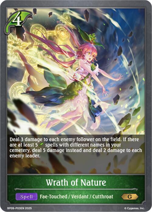 Wrath of Nature - P03EN (Foil) (BP09-P03EN) [Duet of Dawn and Dusk]