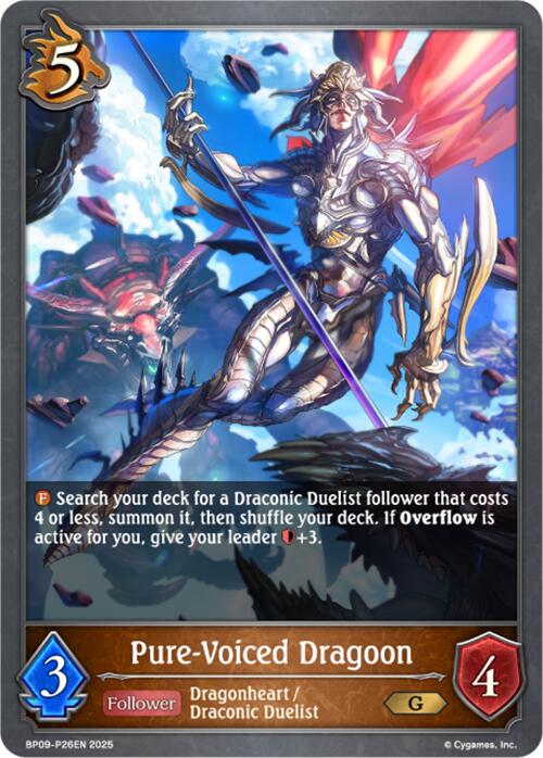 Pure-Voiced Dragoon - P26EN (Foil) (BP09-P26EN) [Duet of Dawn and Dusk]