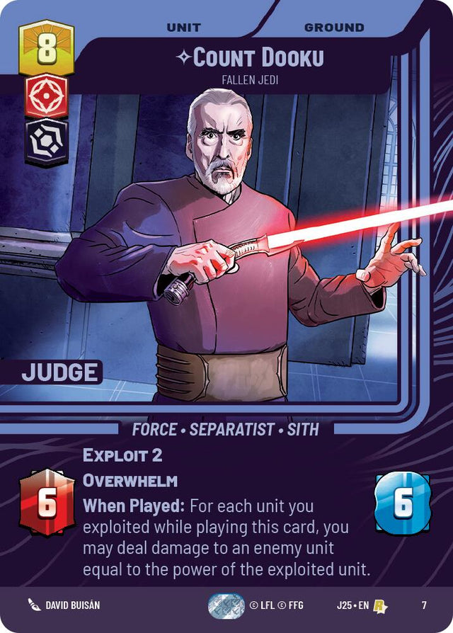 Count Dooku - Fallen Jedi (7) (7) [Judge Promos]