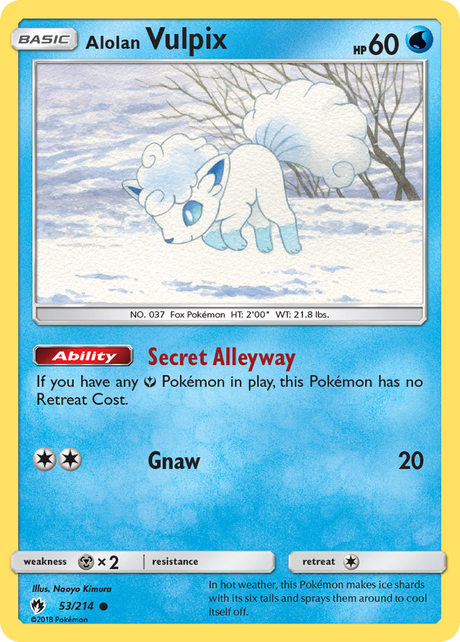 Alolan Vulpix (53/214) [Sun & Moon: Lost Thunder] - PCA Designer Toys