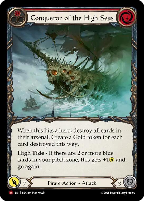 Conqueror of the High Seas (Rainbow Foil) [SEA130] (High Seas)  Rainbow Foil - PCA Designer Toys