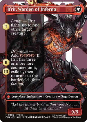 Clive, Ifrit's Dominant // Ifrit, Warden of Inferno (Borderless) (0385) [FINAL FANTASY]