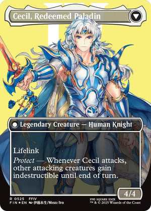 Cecil, Dark Knight // Cecil, Redeemed Paladin (Borderless) (Surge Foil) [FINAL FANTASY]