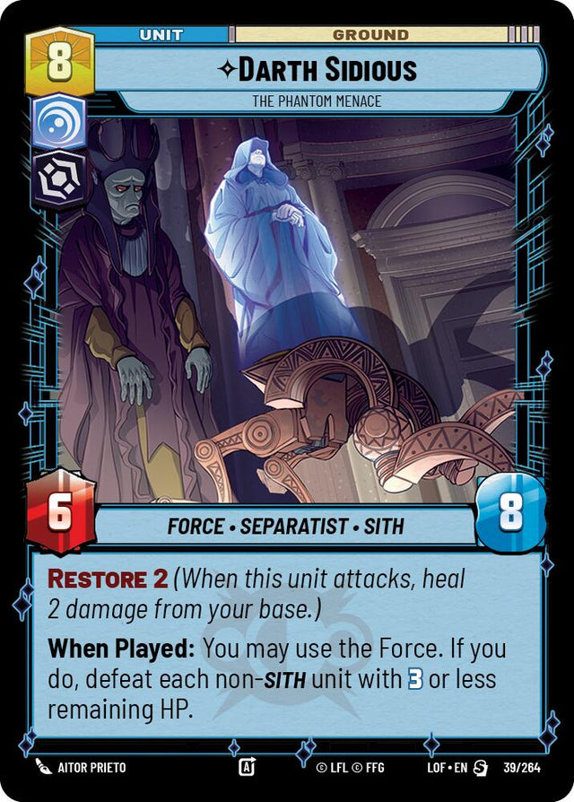 Darth Sidious - The Phantom Menace (39/264) (39/264) [Legends of the Force]