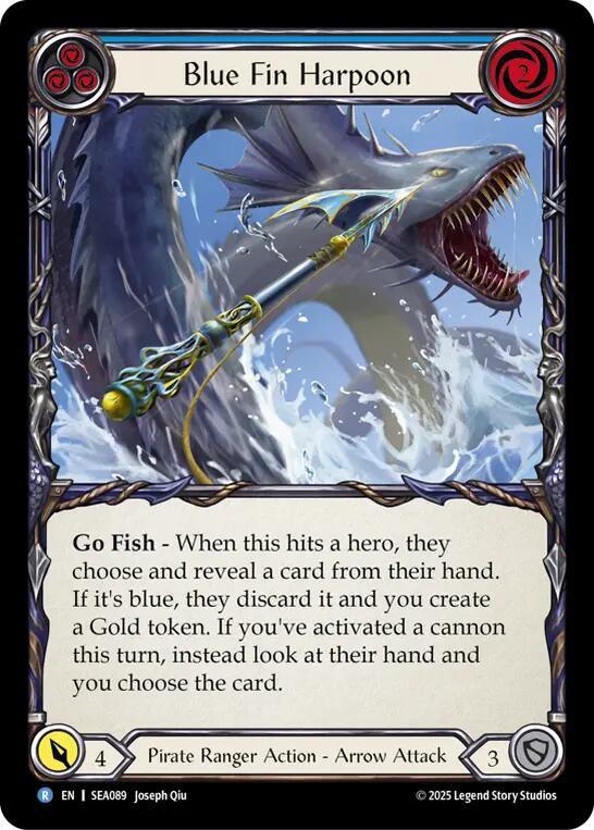 Blue Fin Harpoon [SEA089] (High Seas) - PCA Designer Toys
