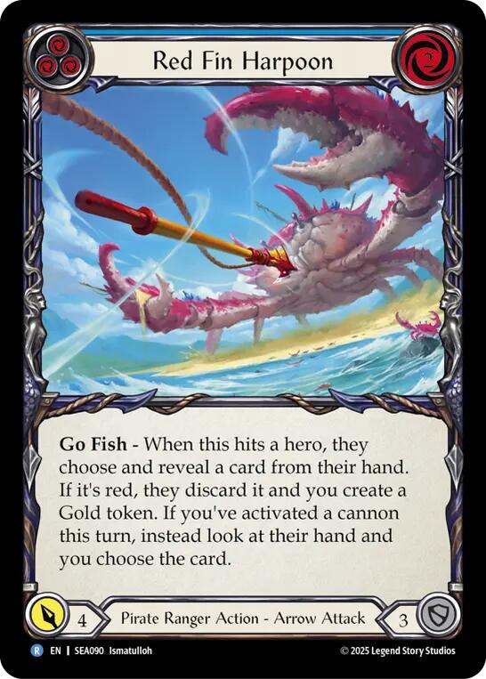 Red Fin Harpoon [SEA090] (High Seas) - PCA Designer Toys