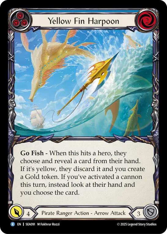 Yellow Fin Harpoon [SEA091] (High Seas) - PCA Designer Toys