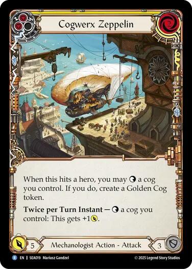 Cogwerx Zeppelin (Yellow) [SEA019] (High Seas) - PCA Designer Toys