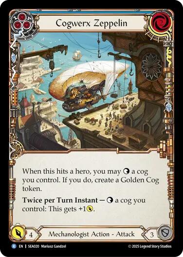 Cogwerx Zeppelin (Blue) [SEA020] (High Seas) - PCA Designer Toys