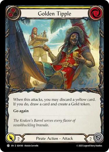 Golden Tipple (Yellow) [SEA160] (High Seas) - PCA Designer Toys