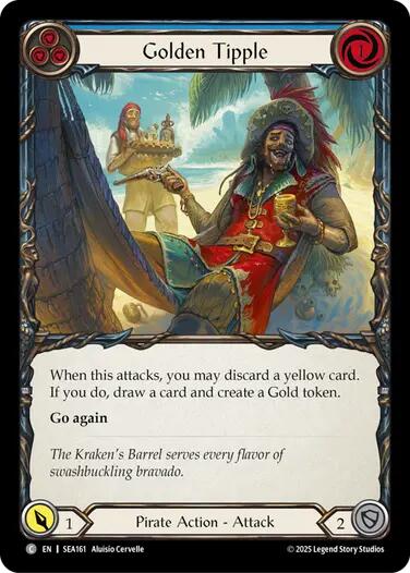 Golden Tipple (Blue) [SEA161] (High Seas) - PCA Designer Toys