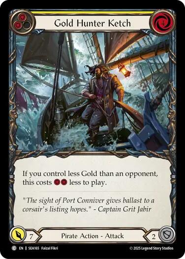 Gold Hunter Ketch [SEA165] (High Seas) - PCA Designer Toys