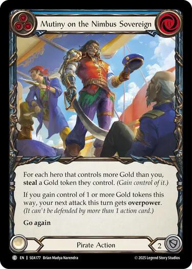 Mutiny on the Nimbus Sovereign [SEA177] (High Seas)  Rainbow Foil - PCA Designer Toys