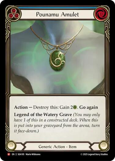 Pounamu Amulet [SEA195] (High Seas) - PCA Designer Toys
