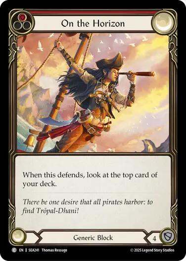 On the Horizon (Red) [SEA241] (High Seas) - PCA Designer Toys