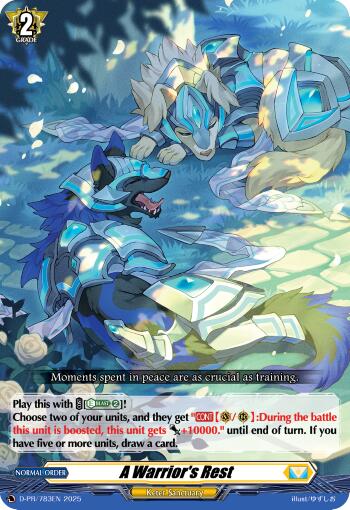 A Warrior's Rest (D-PR/783EN) [D Promo Cards]