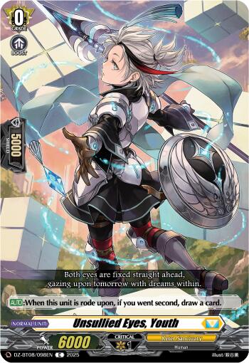 Unsullied Eyes, Youth (DZ-BT08/098EN) [Knights 0f Rebirth] - PCA Designer Toys