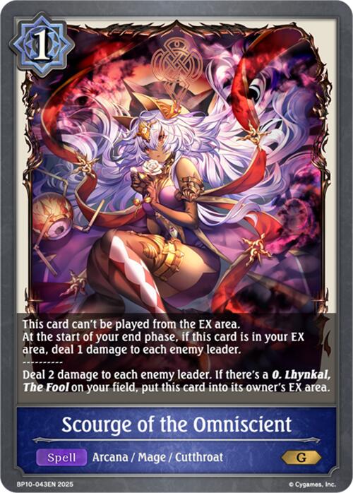 Scourge of the Omniscient (BP10-043EN) [Gods of the Arcana]