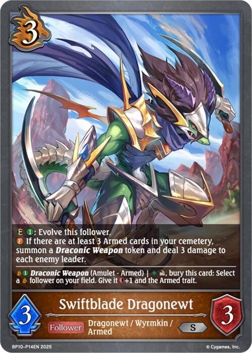 Swiftblade Dragonewt - P14 (Foil) (BP10-P14EN) [Gods of the Arcana]