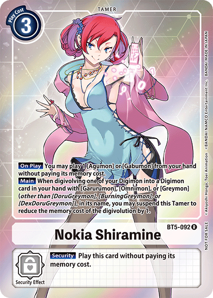Nokia Shiramine [BT5-092] (Buy-A-Box Promo) [Battle of Omni Promos] - PCA Designer Toys