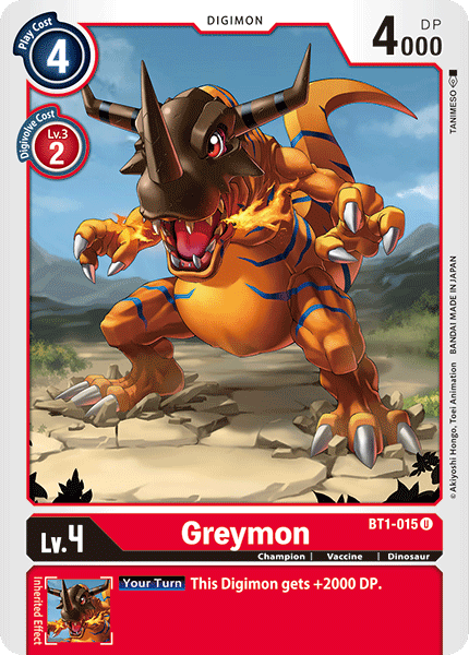 Greymon [BT1-015] [Release Special Booster Ver.1.0] - PCA Designer Toys