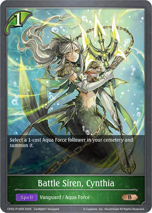 Battle Siren, Cynthia - P14EN (Foil) (CP03-P14EN) [Cardfight!! Vanguard]