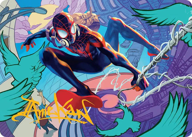 Spider-Man, Brooklyn Visionary Art Card (Gold-Stamped Signature) [Marvel's Spider-Man Art Series]