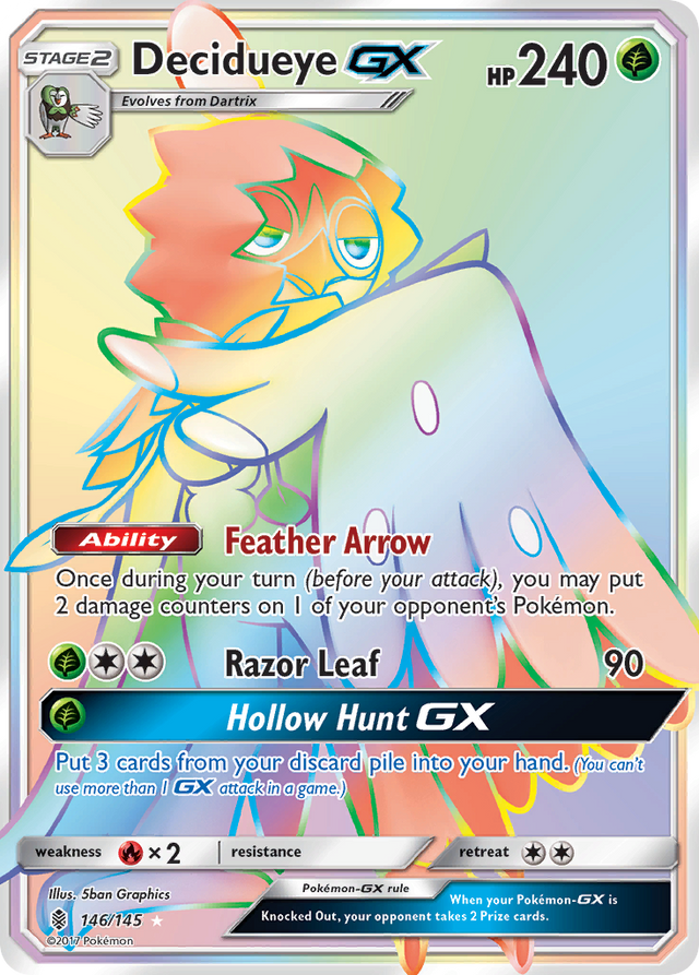 Decidueye GX (146/145) [Sun & Moon: Guardians Rising] - PCA Designer Toys