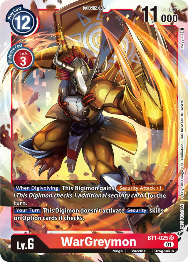 WarGreymon [BT1-025] (ST-11 Special Entry Pack) [Release Special Booster Promos] - PCA Designer Toys