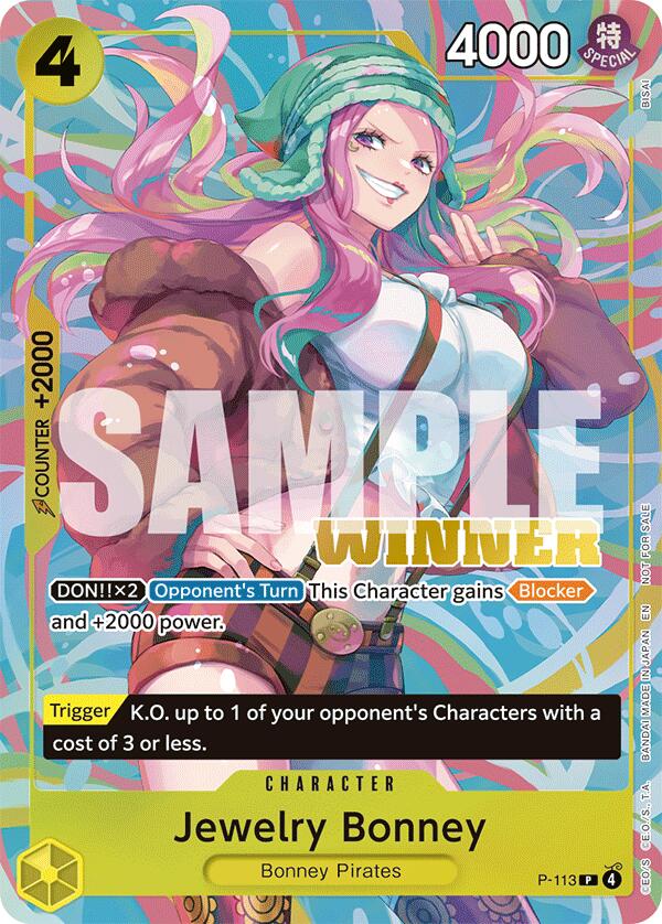 Jewelry Bonney (Heroines Battle Winner Pack) [One Piece Promotion Cards]