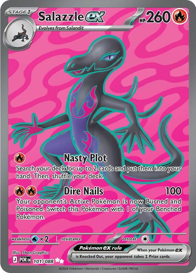 Salazzle ex (101/088) [Mega Evolution: Perfect Order]