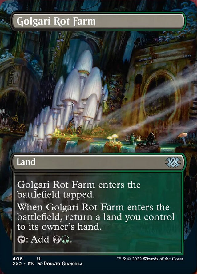 Golgari Rot Farm (Borderless Alternate Art) [Double Masters 2022] - PCA Designer Toys