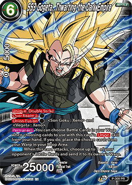 SS3 Gogeta, Thwarting the Dark Empire (Winner Stamp) (P-308_PR) [Tournament Promotion Cards] - PCA Designer Toys
