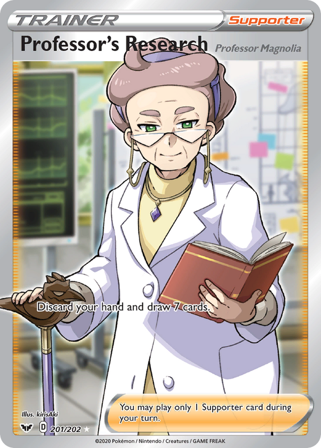 Professor's Research (201/202) (Professor Magnolia) [Sword & Shield: Base Set] - PCA Designer Toys