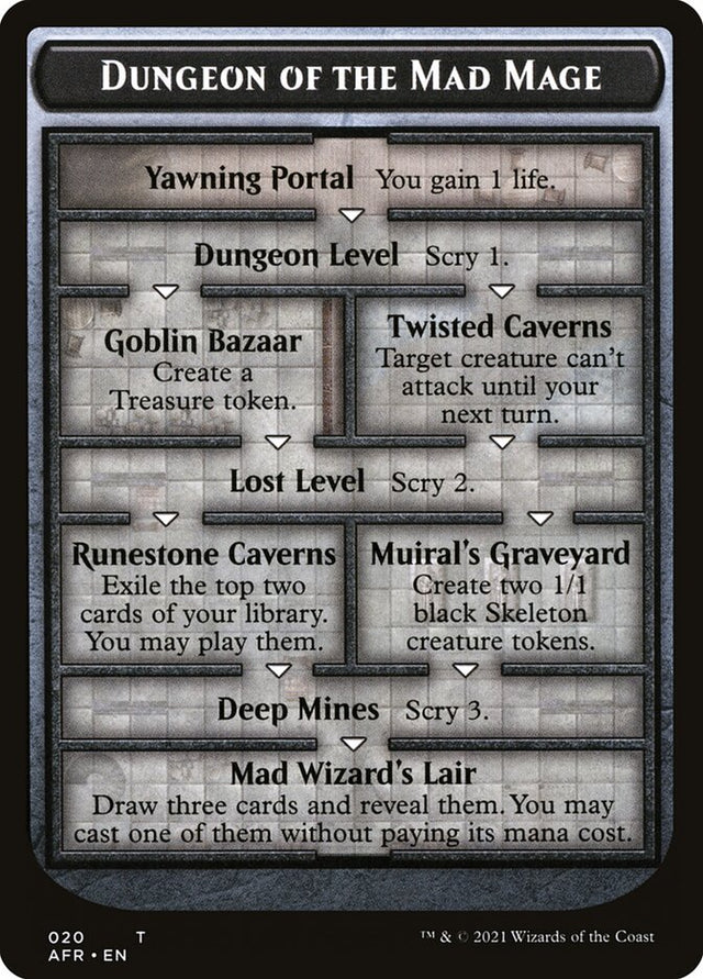 Dungeon of the Mad Mage Token (Oversized) [Oversize Cards]