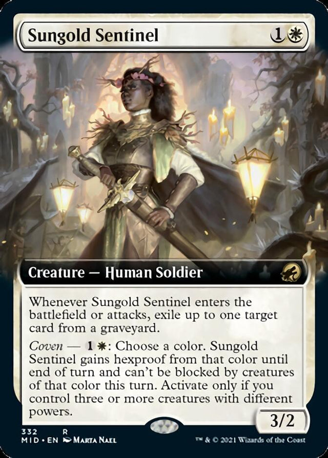 Sungold Sentinel (Extended Art) [Innistrad: Midnight Hunt] - PCA Designer Toys