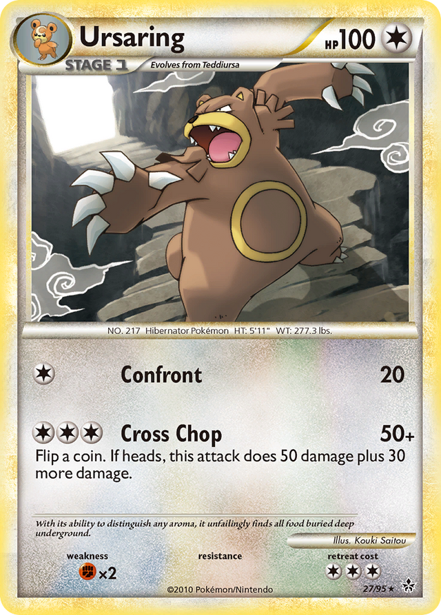 Ursaring (27/95) [HeartGold & SoulSilver: Unleashed] - PCA Designer Toys