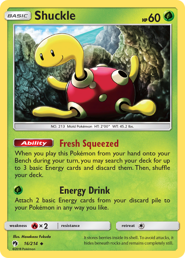 Shuckle (16/214) [Sun & Moon: Lost Thunder] - PCA Designer Toys