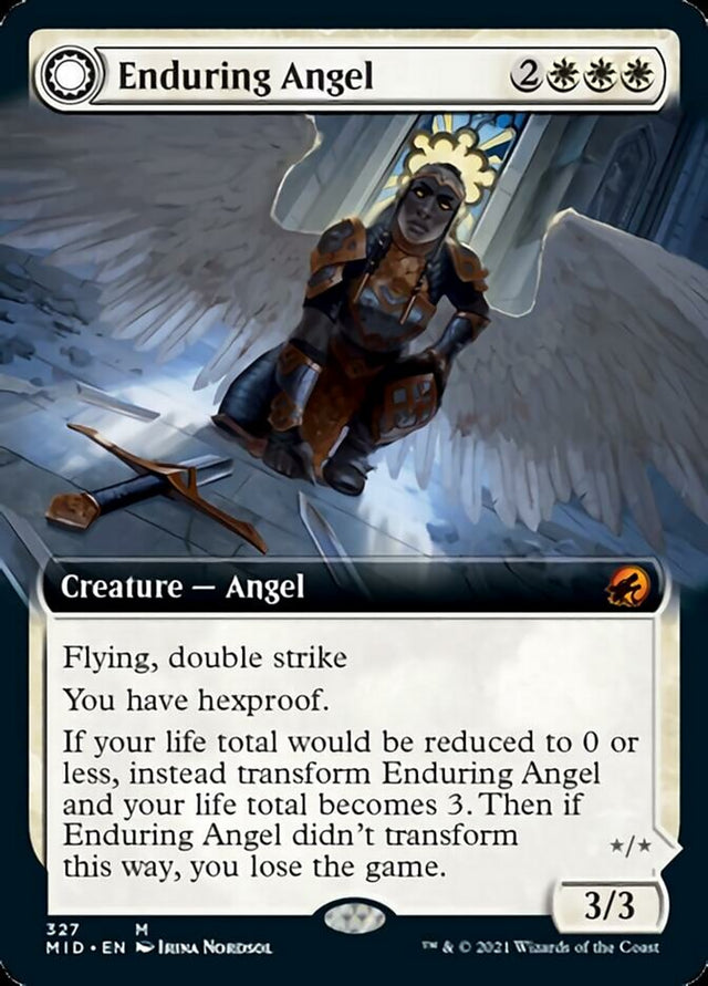Enduring Angel // Angelic Enforcer (Extended Art) [Innistrad: Midnight Hunt] - PCA Designer Toys