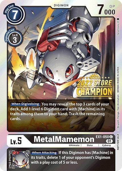 MetalMamemon [EX1-050] (2022 Store Champion) [Classic Collection Promos] - PCA Designer Toys