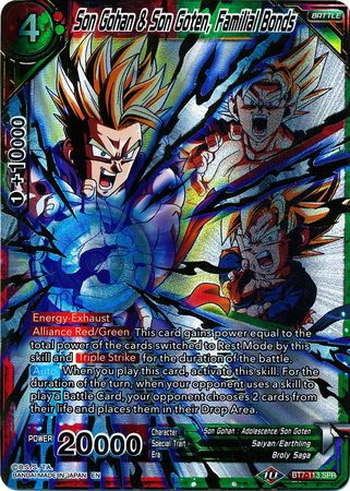 Son Gohan & Son Goten, Familial Bonds (SPR) (BT7-113) [Assault of the Saiyans] - PCA Designer Toys
