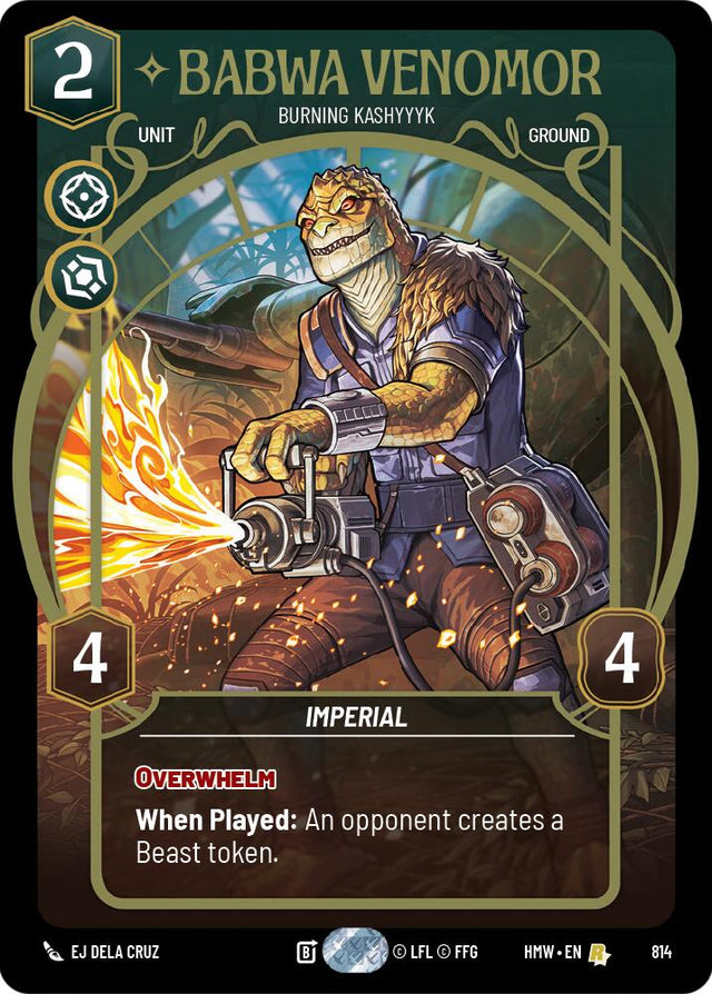 Babwa Venomor - Burning Kashyyyk (814) (Prestige) (814) [Homeworlds]
