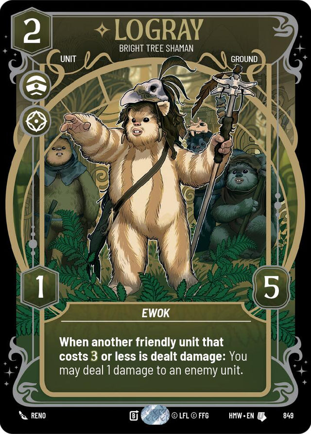 Logray - Bright Tree Shaman (849) (Prestige Foil) (849) [Homeworlds]