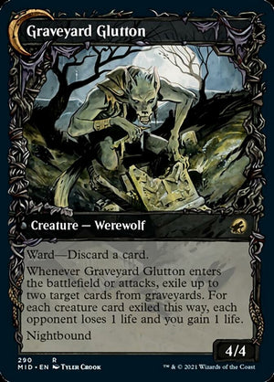 Graveyard Trespasser // Graveyard Glutton (Showcase Equinox) [Innistrad: Midnight Hunt]