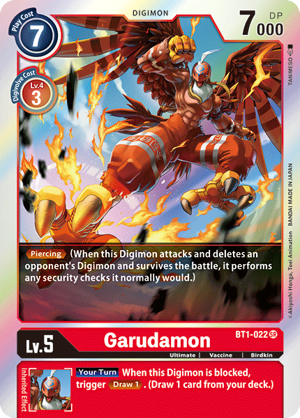 Garudamon [BT1-022] [Release Special Booster Ver.1.0] - PCA Designer Toys